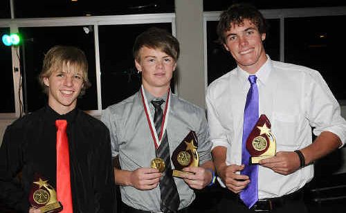 Nathan Stephens (centre) won the inaugural Heat TSR Medal for the player of the year. He is flanked by Nedd Edgar who won most improved and best and fairest Daniel Naismith. Nathan Stephens (centre) won the inaugural Heat TSR Medal for the player of the year. He is flanked by Nedd Edgar who won most improved and best and fairest Daniel Naismith.